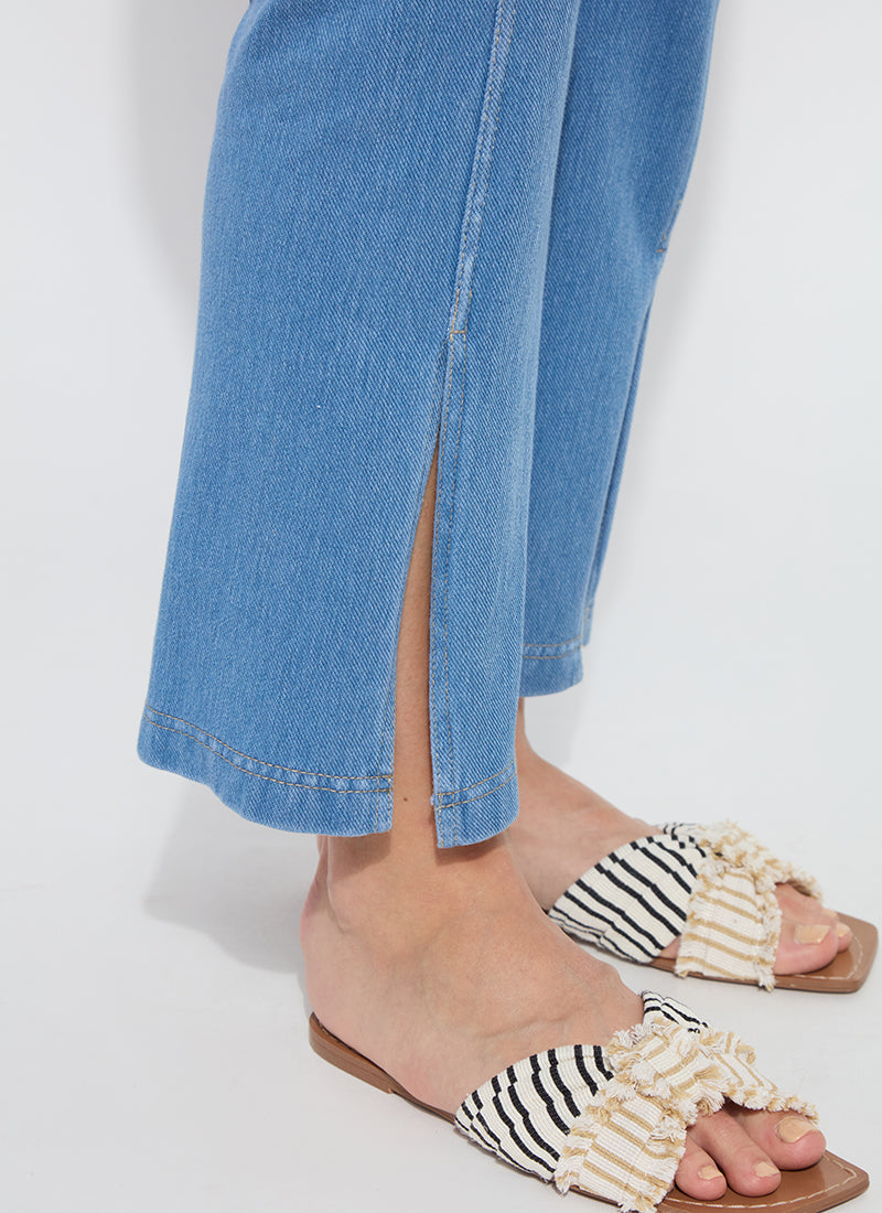 Britt Flare Split Ankle Denim - Bleached