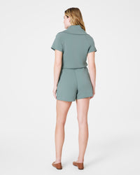 AirEssentials Half Zip Romper - Fennel