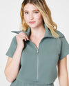 AirEssentials Half Zip Romper - Fennel