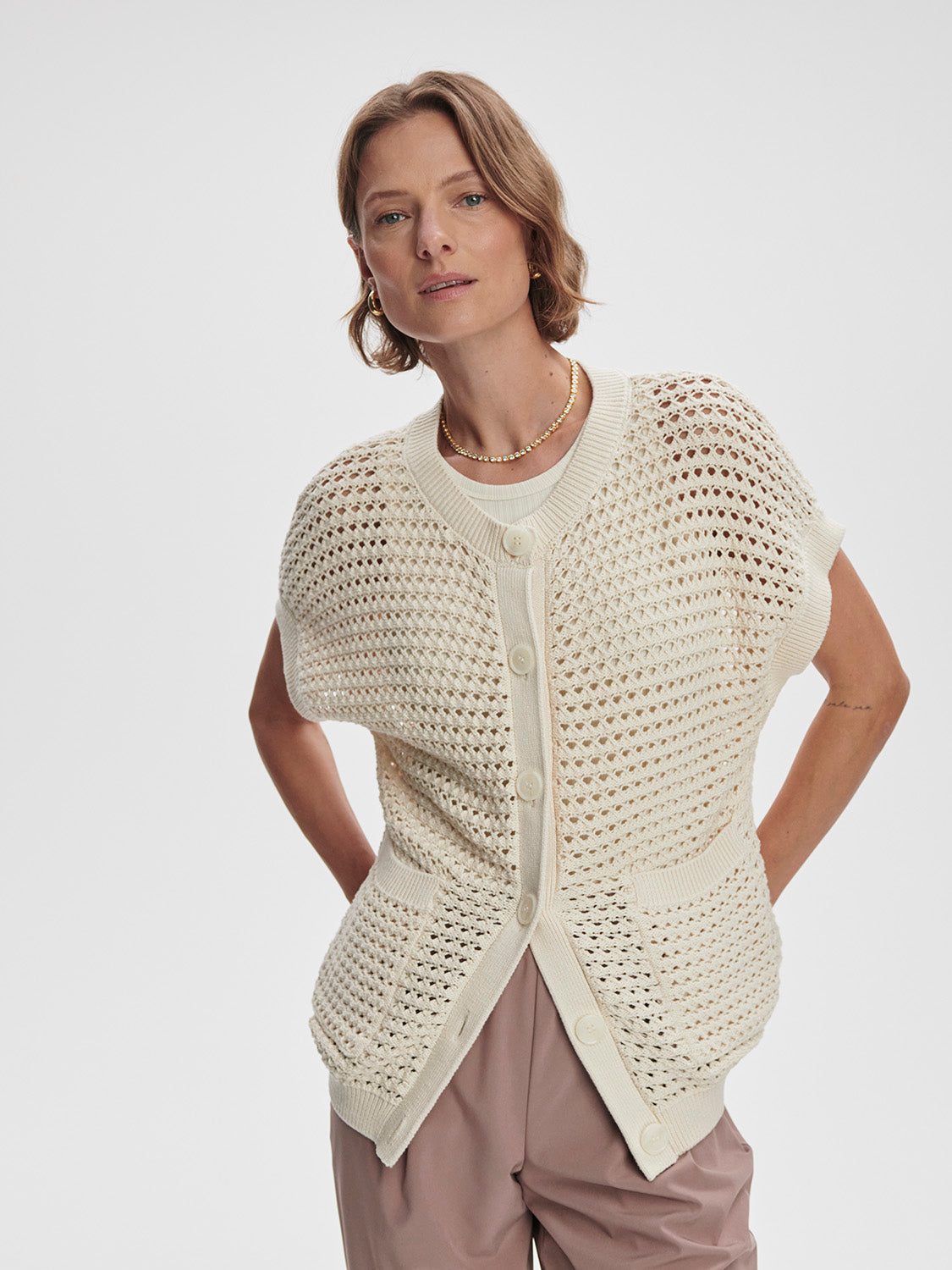 Sidra Button Through Vest VARLEY