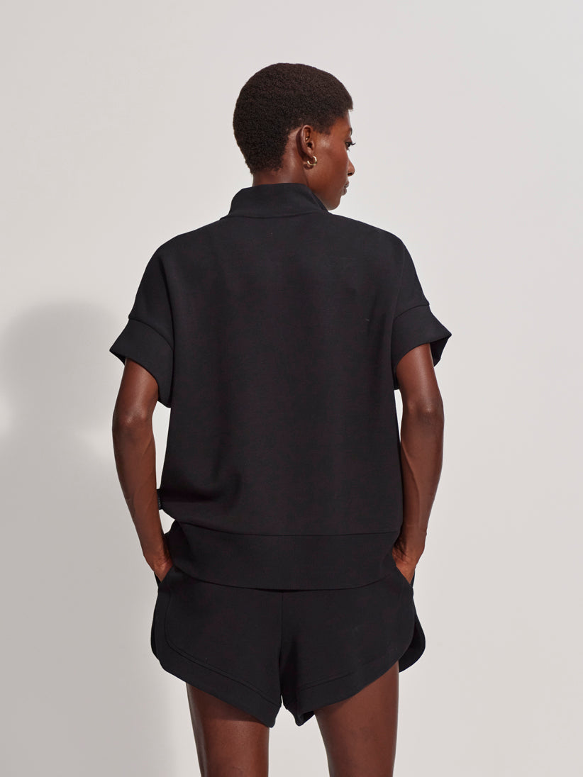 Ritchie Short Sleeve Sweat - Black VARLEY