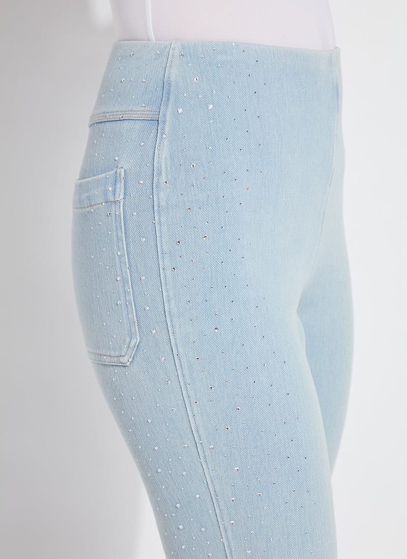 Crystal Embellished Ankle Babyboot Jeans Lysse
