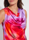 Rosario Draped Printed Top