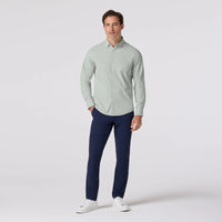Leeward Dress shirt - Eucalyptus Mini Plaid Mizzen + Main