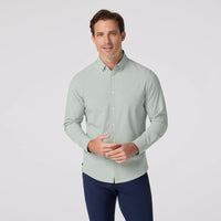 Leeward Dress shirt - Eucalyptus Mini Plaid Mizzen + Main