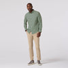 Leeward Dress shirt - Olive Pressed Diamond Mizzen + Main
