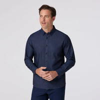 Leeward Dress shirt - Dark Rinse Nash Chambray Mizzen + Main