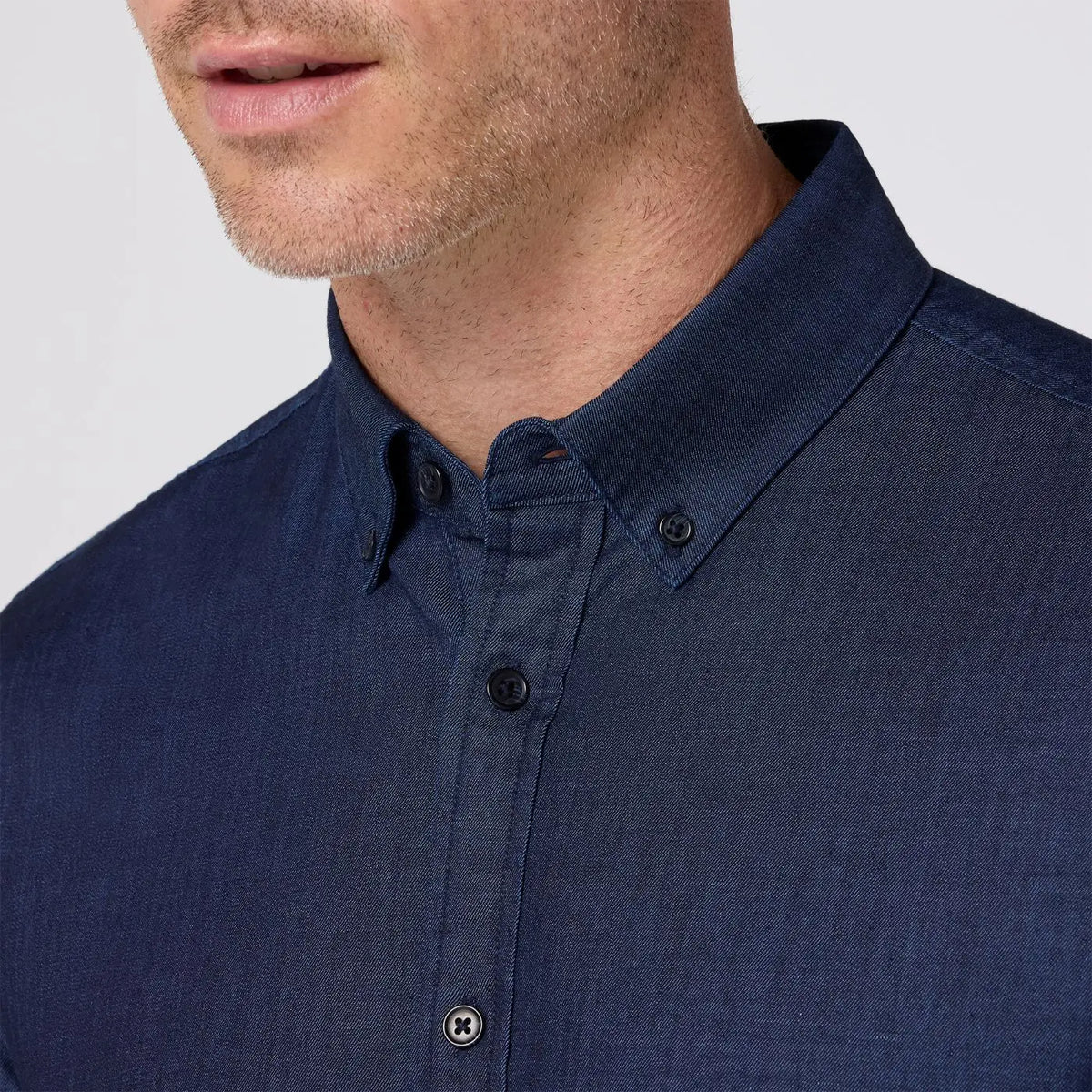 Leeward Dress shirt - Dark Rinse Nash Chambray Mizzen + Main