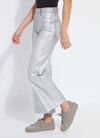 Metallic Coated Wide Leg Denim Lysse