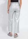 Metallic Coated Wide Leg Denim Lysse