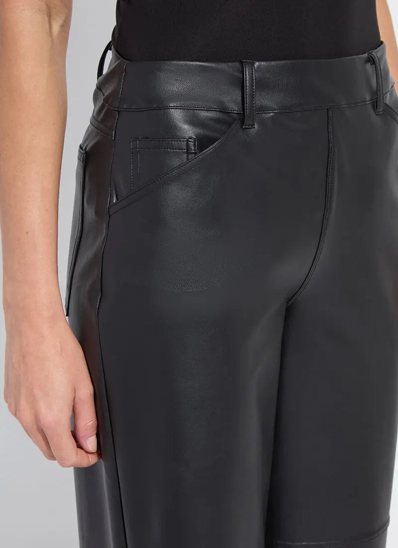 Azra Wide Leg Vegan Leather Pant Lysse