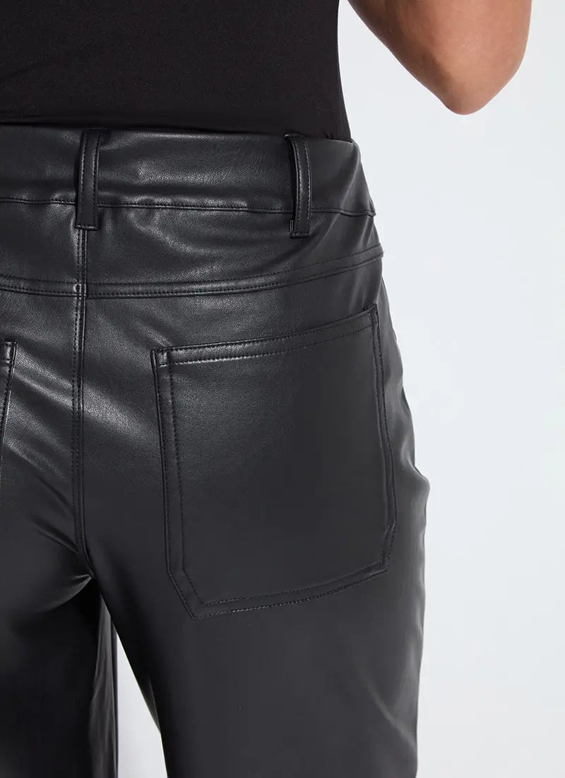 Azra Wide Leg Vegan Leather Pant Lysse