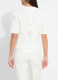 Hadley Embellished Cable Sweater Lysse