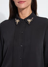 Lizeth Embellished Tuxedo Shirt Lysse