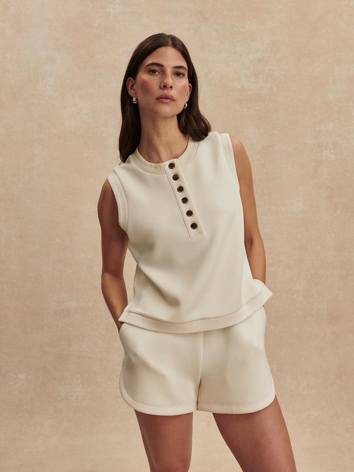 Marla Button Placket Tank