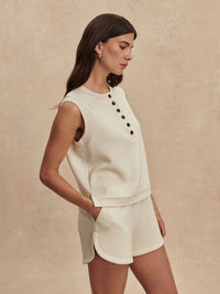 Marla Button Placket Tank