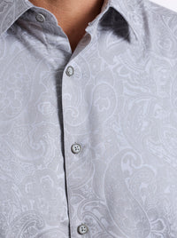 Hudson Grey Paisley Sport Shirt