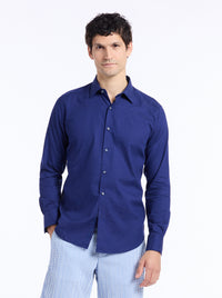 Hudson Navy Paisley Sport Shirt