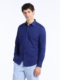 Hudson Navy Paisley Sport Shirt