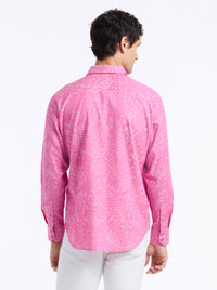 Hudson Pink Paisley Sport Shirt