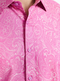 Hudson Pink Paisley Sport Shirt