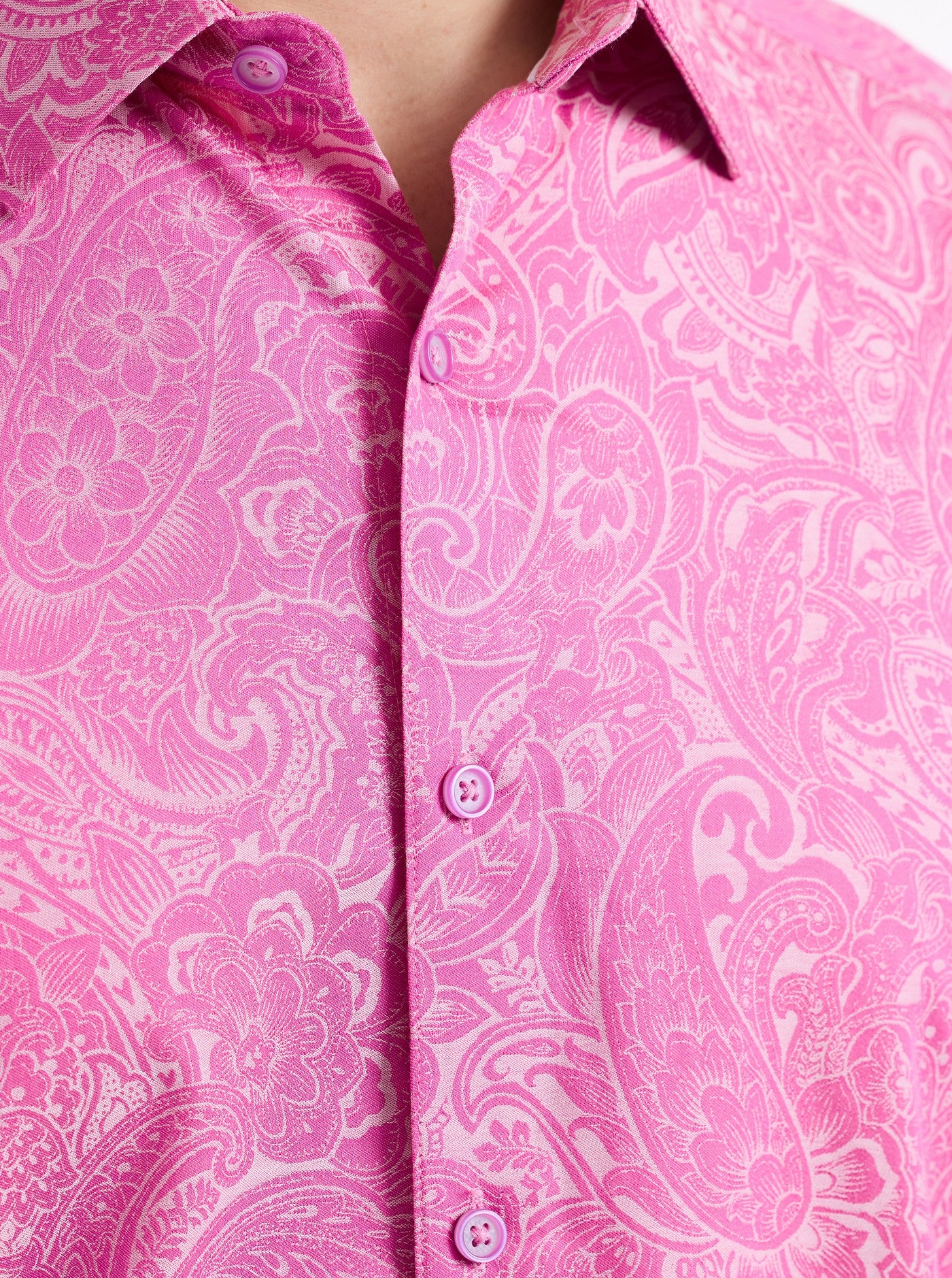 Hudson Pink Paisley Sport Shirt