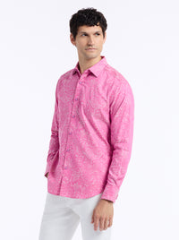 Hudson Pink Paisley Sport Shirt
