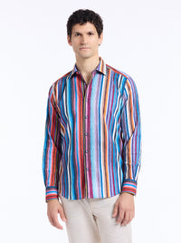 Pomsford Seersucker Sport Shirt