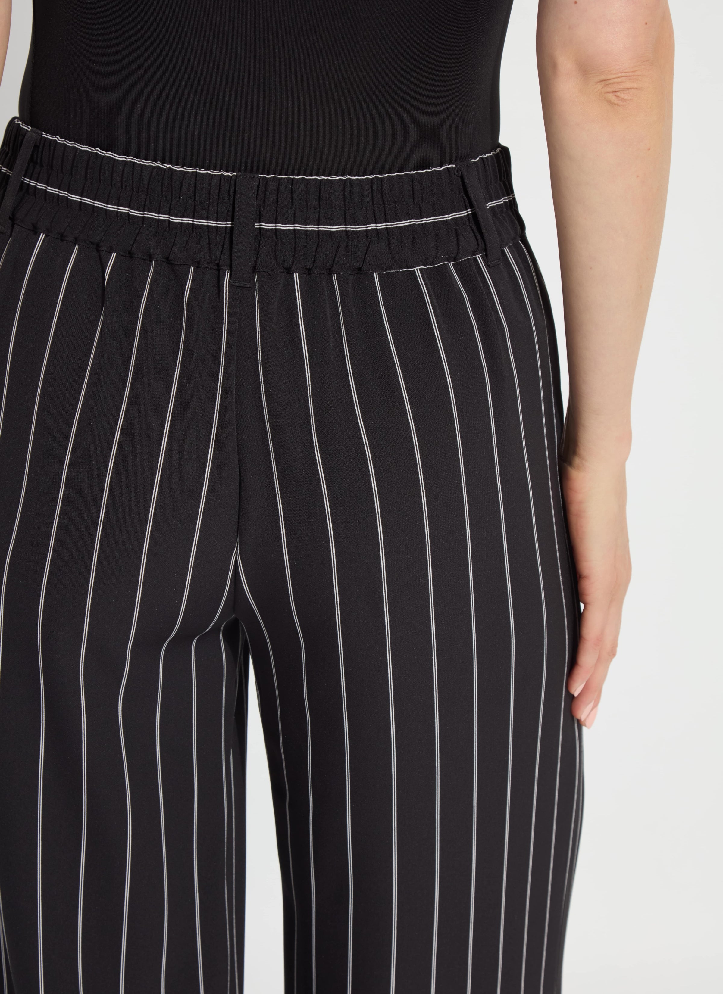 Ava Pinstripe Palazzo Pants