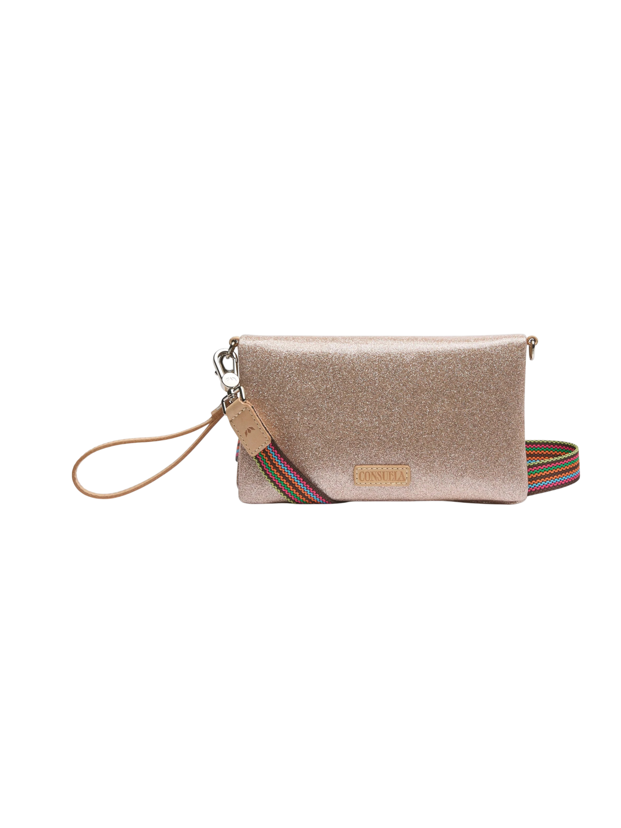 Emery Pink Sparkle Uptown Crossbody Bag