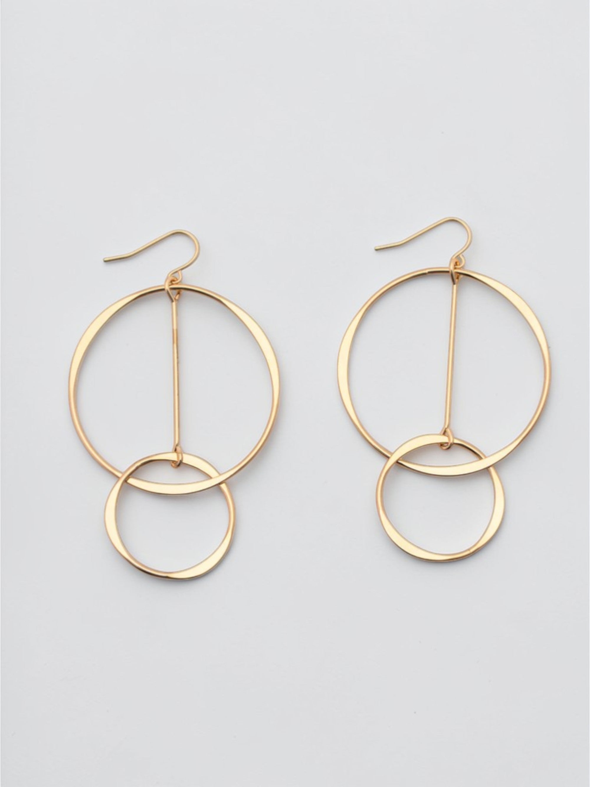 Heather Gold Hoops