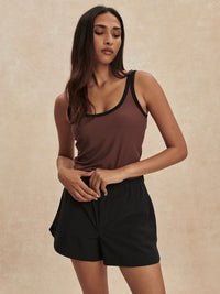 Nila Mid-Rise Short 3.5" - Black