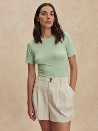 Tansy Woven Short 3 - Ivory