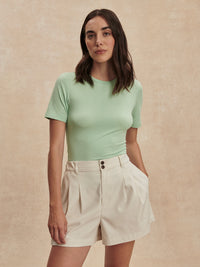 Tansy Woven Short 3 - Ivory