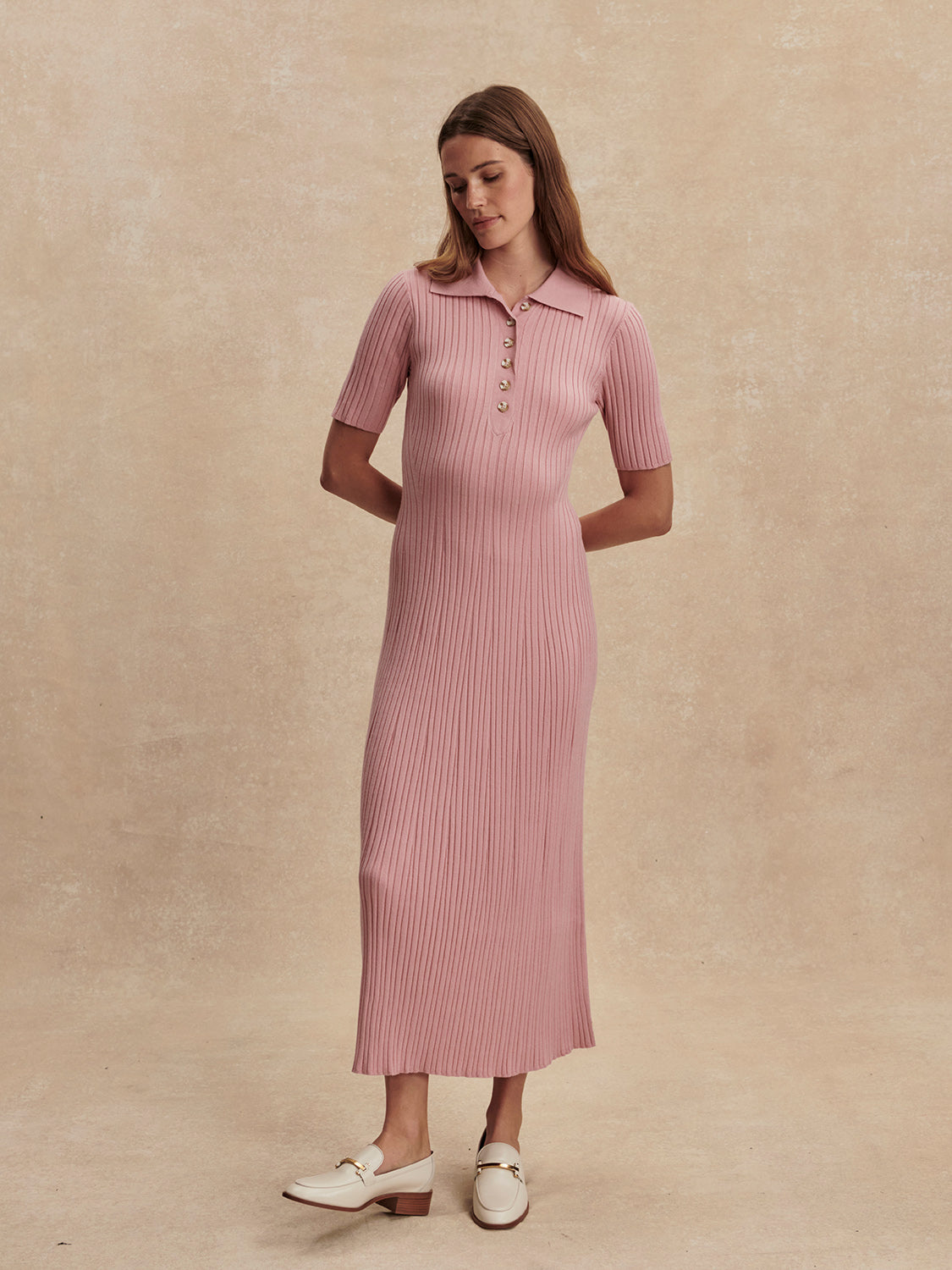 Joey Knit Maxi Dress - Zephyr Mauve
