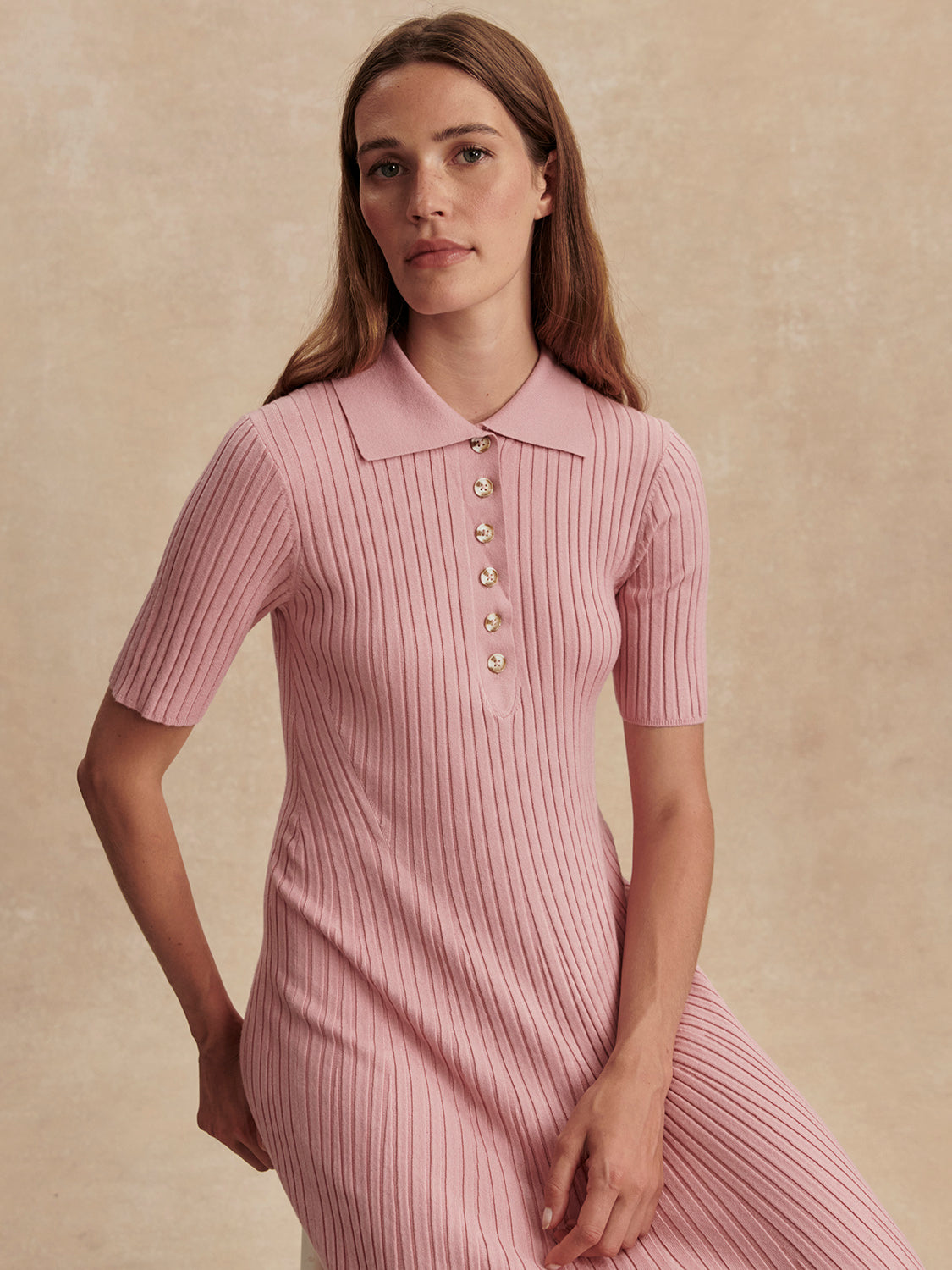 Joey Knit Maxi Dress - Zephyr Mauve