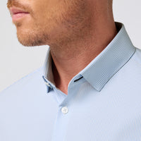 Leeward No Tuck Dress Shirt - Blue Stripe