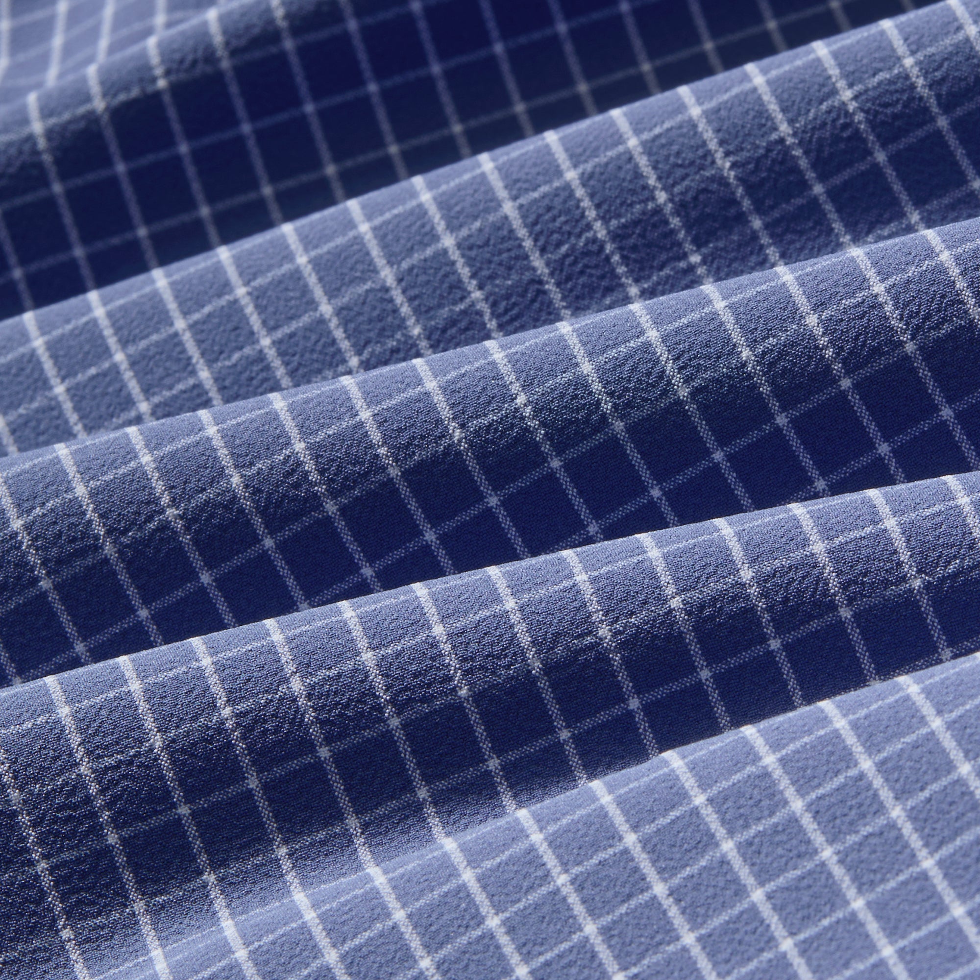 Leeward No Tuck Dress Shirt - Blue Window Pane