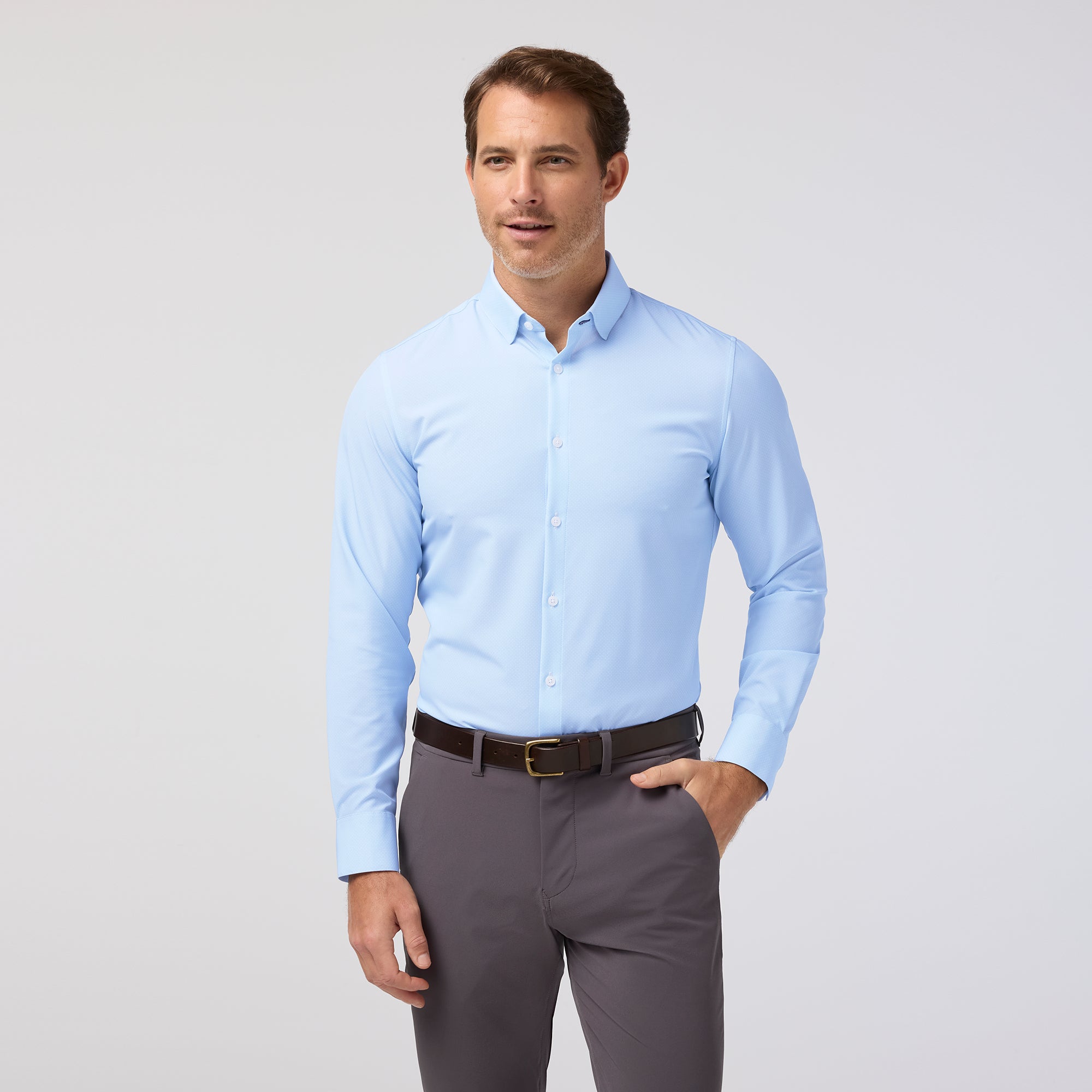 Leeward Dress Shirt - Blue Dot