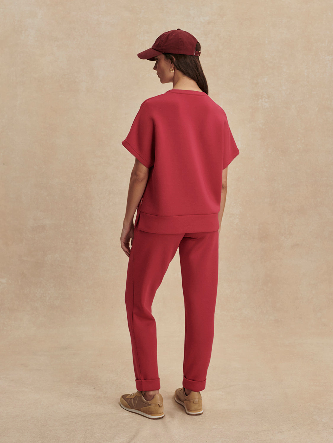 Adria Half Zip Sweat - Rich Raspberry – Lansky Bros.