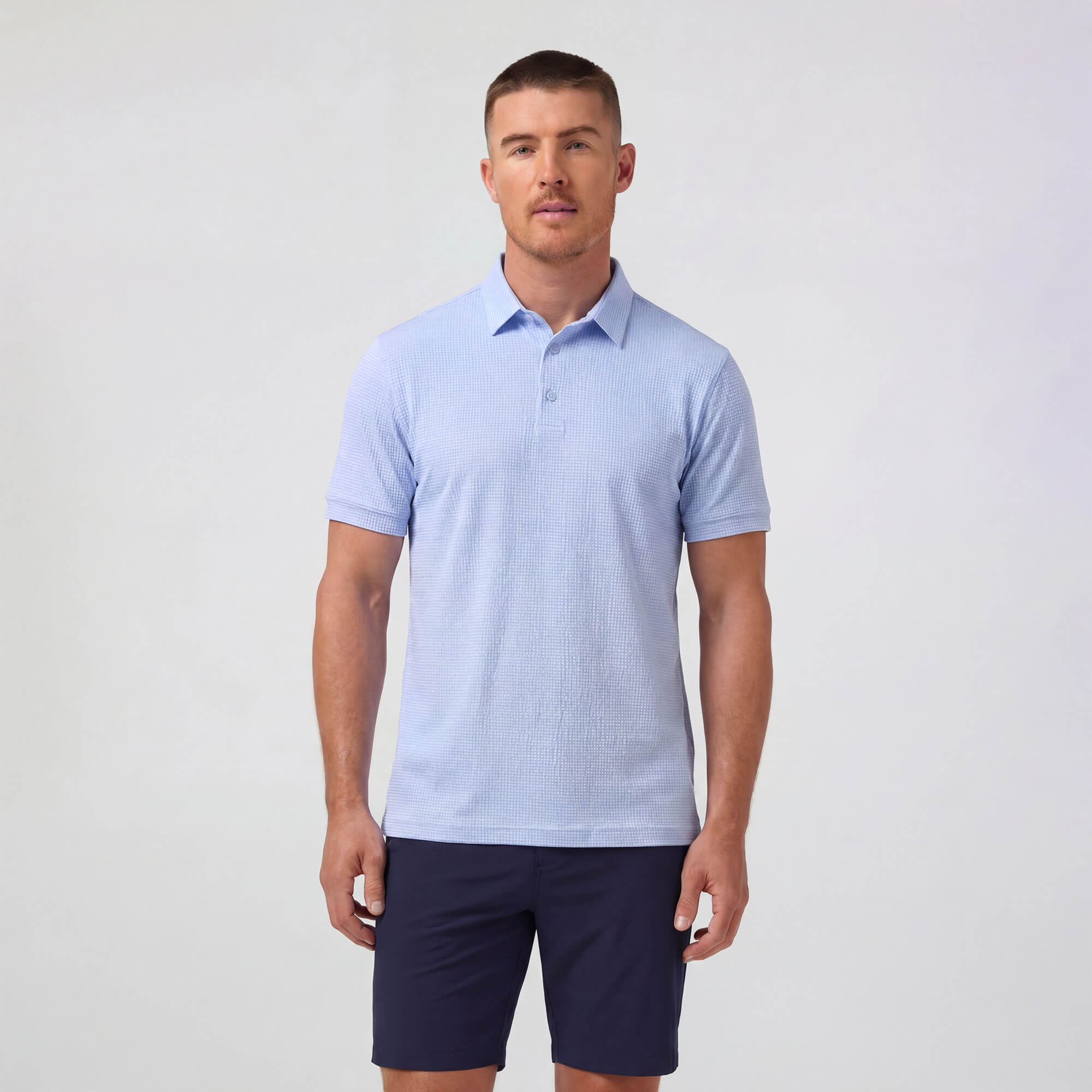 Cloud Blue Copa Short Sleeve Polo