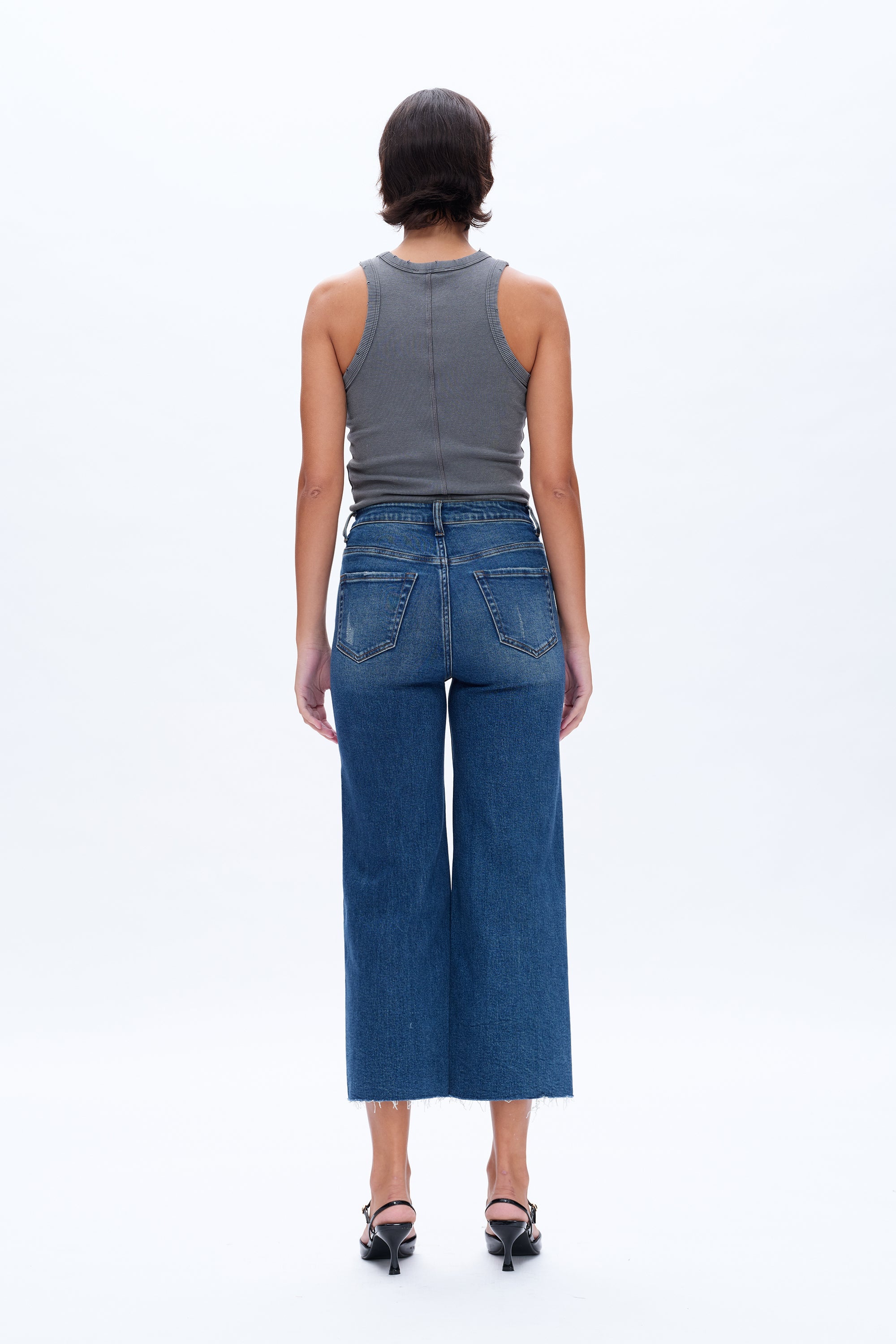 High Rise Wide Leg Jeans