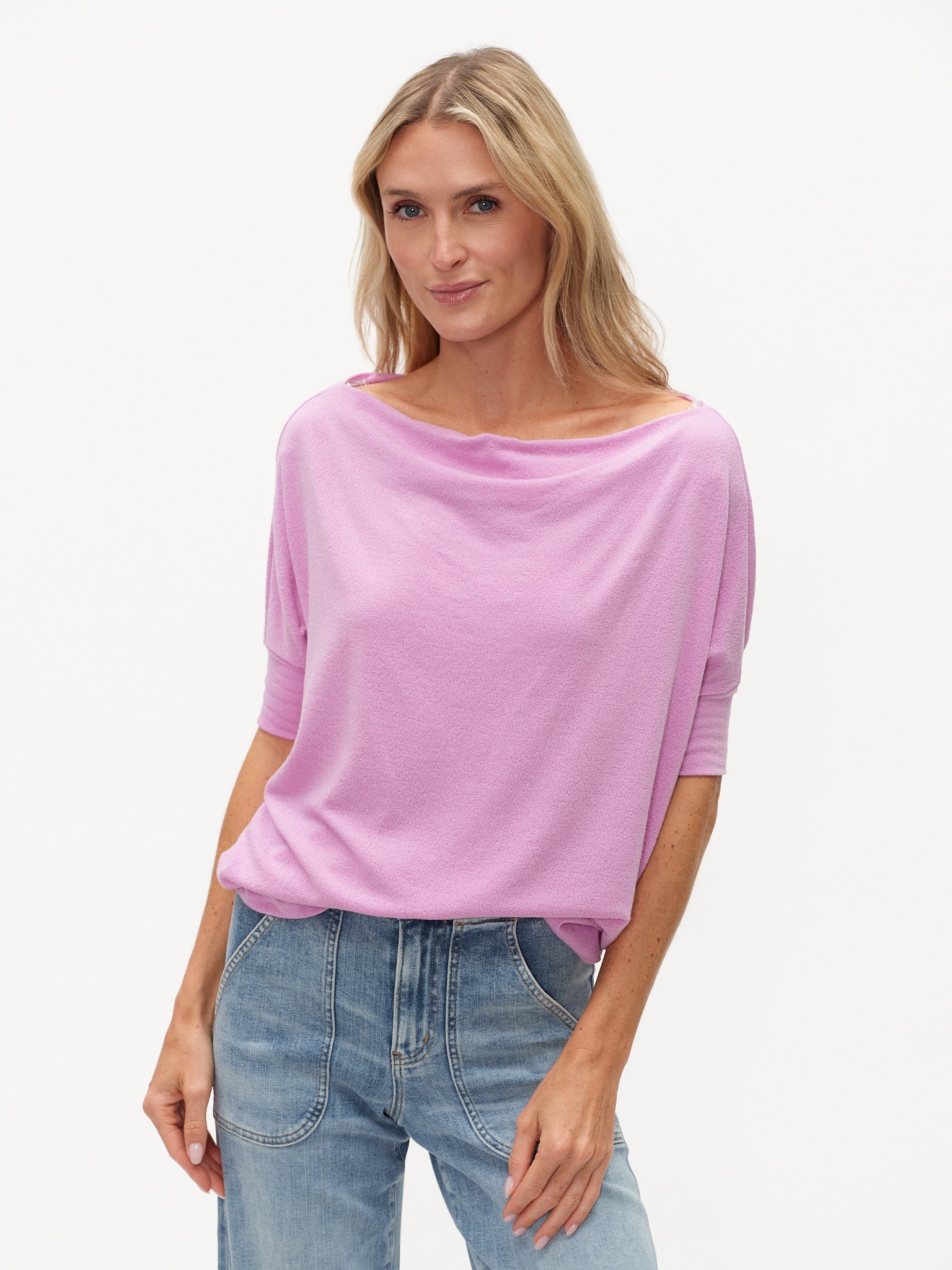 Short Sleeve Anywhere Top - Violet