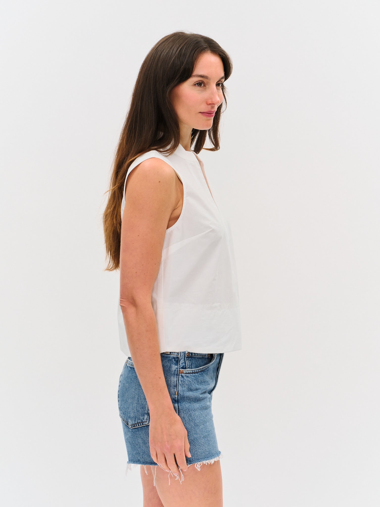 MONROE | POPLIN SHIRTING TOP