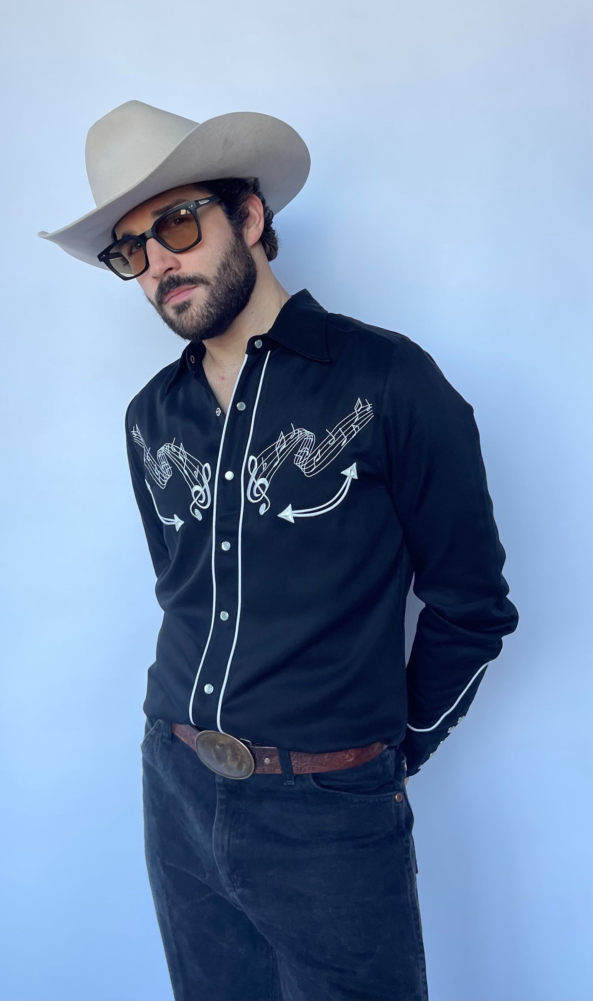 Nashville Western Music Note Shirt