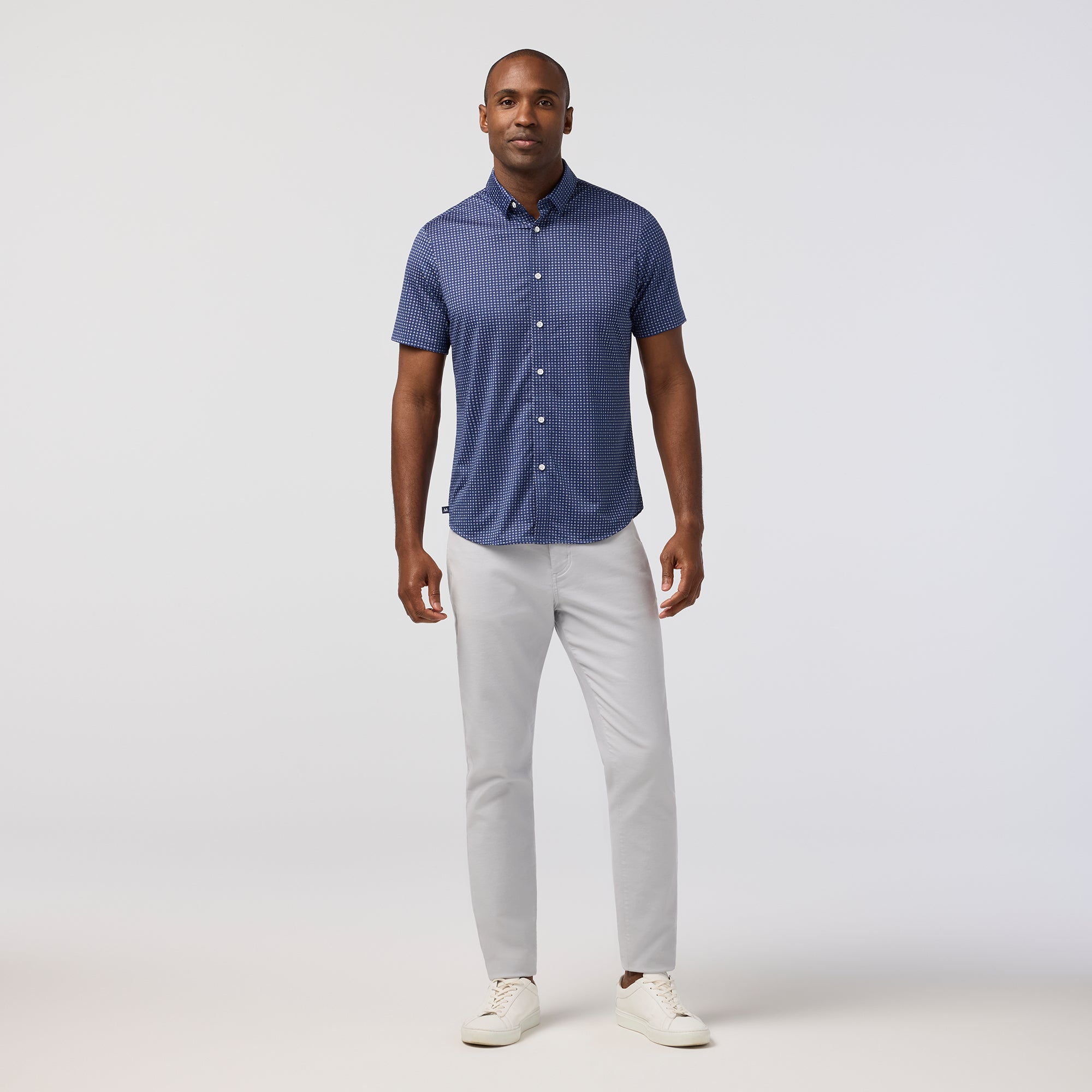 Halyard SS Dress Shirt - Midnight Navy