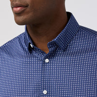 Halyard SS Dress Shirt - Midnight Navy