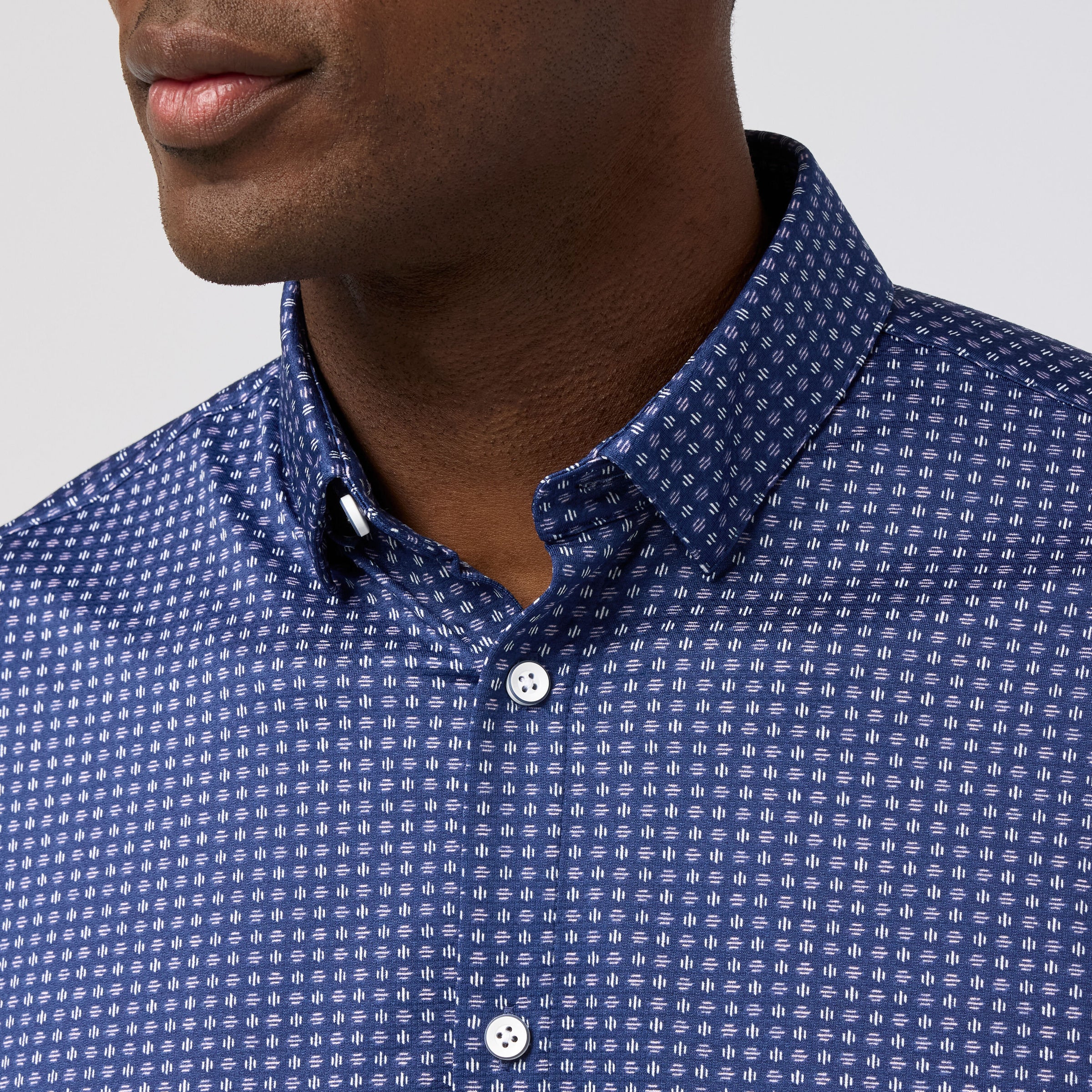 Halyard SS Dress Shirt - Midnight Navy