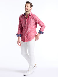 Hudson Red 4th Paisley Sport Shirt