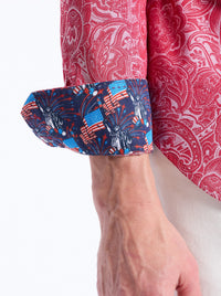 Hudson Red 4th Paisley Sport Shirt